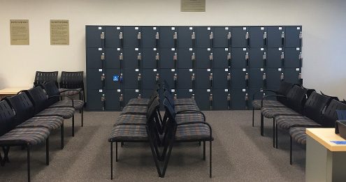Comfortable lobby and waiting area at Success Testing